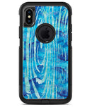 Blue Watercolor Woodgrain - iPhone X OtterBox Case & Skin Kits