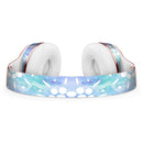 Blue Watercolor and White Flower Print Pattern Full-Body Skin Kit for the Beats by Dre Solo 3 Wireless Headphones