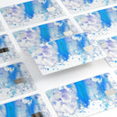 Blue Watercolor on White - Premium Protective Decal Skin-Kit for the Apple Credit Card