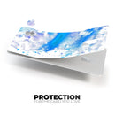 Blue Watercolor on White - Premium Protective Decal Skin-Kit for the Apple Credit Card