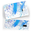 Blue Watercolor on White - Premium Protective Decal Skin-Kit for the Apple Credit Card