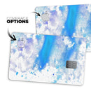Blue Watercolor on White - Premium Protective Decal Skin-Kit for the Apple Credit Card