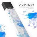 Blue Watercolor on White - Premium Decal Protective Skin-Wrap Sticker compatible with the Juul Labs vaping device