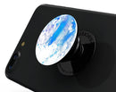 Blue Watercolor on White - Skin Kit for PopSockets and other Smartphone Extendable Grips & Stands