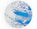 Blue Watercolor on White - Skin Kit for PopSockets and other Smartphone Extendable Grips & Stands