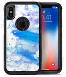 Blue Watercolor on White - iPhone X OtterBox Case & Skin Kits