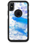 Blue Watercolor on White - iPhone X OtterBox Case & Skin Kits