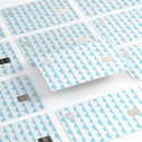 Blue Waves with Tiny Polka Dots - Premium Protective Decal Skin-Kit for the Apple Credit Card
