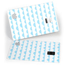 Blue Waves with Tiny Polka Dots - Premium Protective Decal Skin-Kit for the Apple Credit Card