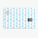 Blue Waves with Tiny Polka Dots - Premium Protective Decal Skin-Kit for the Apple Credit Card