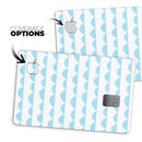 Blue Waves with Tiny Polka Dots - Premium Protective Decal Skin-Kit for the Apple Credit Card