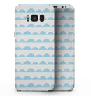 Blue Waves with Tiny Polka Dots - Samsung Galaxy S8 Full-Body Skin Kit