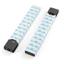 Blue Waves with Tiny Polka Dots - Premium Decal Protective Skin-Wrap Sticker compatible with the Juul Labs vaping device