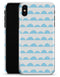 Blue Waves with Tiny Polka Dots - iPhone X Clipit Case