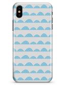 Blue Waves with Tiny Polka Dots - iPhone X Clipit Case