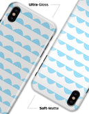 Blue Waves with Tiny Polka Dots - iPhone X Clipit Case