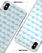 Blue Waves with Tiny Polka Dots - iPhone X Clipit Case