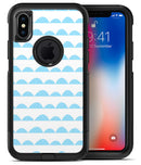 Blue Waves with Tiny Polka Dots - iPhone X OtterBox Case & Skin Kits