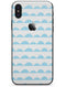 Blue Waves with Tiny Polka Dots - iPhone X Skin-Kit