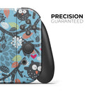Blue and Black Branches with Abstract Big Eyed Owls // Skin Decal Wrap Kit for Nintendo Switch Console & Dock, Joy-Cons, Pro Controller, Lite, 3DS XL, 2DS XL, DSi, or Wii - Vinyl Skin Wrap for Nintendo Switch 2, OLED, Lite, Pro Controller & Wii