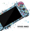Blue and Black Branches with Abstract Big Eyed Owls // Skin Decal Wrap Kit for Nintendo Switch Console & Dock, Joy-Cons, Pro Controller, Lite, 3DS XL, 2DS XL, DSi, or Wii - Vinyl Skin Wrap for Nintendo Switch 2, OLED, Lite, Pro Controller & Wii