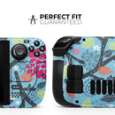 Blue and Black Branches with Abstract Big Eyed Owls // Full Body Skin Decal Wrap Kit for the Steam Deck handheld gaming computer