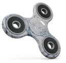Blue and Black Grunge Over White Marble Surface Full-Body Fidget Spinner Skin-Kit