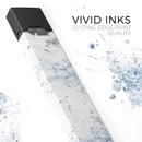 Blue and Black Grunge Over White Marble Surface - Premium Decal Protective Skin-Wrap Sticker compatible with the Juul Labs vaping device