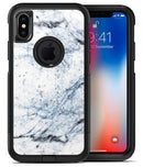 Blue and Black Grunge Over White Marble Surface - iPhone X OtterBox Case & Skin Kits