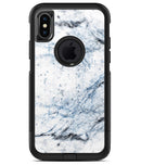 Blue and Black Grunge Over White Marble Surface - iPhone X OtterBox Case & Skin Kits