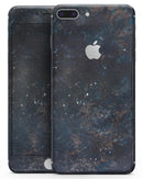 Blue and Gold Grunge Splatter - Skin-kit for the iPhone 8 or 8 Plus