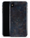 Blue and Gold Grunge Splatter - iPhone X Clipit Case
