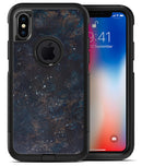 Blue and Gold Grunge Splatter - iPhone X OtterBox Case & Skin Kits
