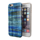 Blue and Green Tye-Dyed Wood iPhone 6/6s or 6/6s Plus 2-Piece Hybrid INK-Fuzed Case