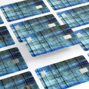 Blue and Green Tye-Dyed Wood - Premium Protective Decal Skin-Kit for the Apple Credit Card