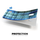 Blue and Green Tye-Dyed Wood - Premium Protective Decal Skin-Kit for the Apple Credit Card