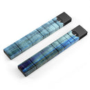 Blue and Green Tye-Dyed Wood - Premium Decal Protective Skin-Wrap Sticker compatible with the Juul Labs vaping device