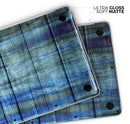 Blue and Green Tye-Dyed Wood - Skin Decal Wrap Kit Compatible with the Apple MacBook Pro, Pro with Touch Bar or Air (11", 12", 13", 15" & 16" - All Versions Available)