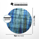 Blue and Green Tye-Dyed Wood// WaterProof Rubber Foam Backed Anti-Slip Mouse Pad for Home Work Office or Gaming Computer Desk