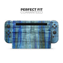 Blue and Green Tye-Dyed Wood // Skin Decal Wrap Kit for Nintendo Switch Console & Dock, Joy-Cons, Pro Controller, Lite, 3DS XL, 2DS XL, DSi, or Wii - Vinyl Skin Wrap for Nintendo Switch 2, OLED, Lite, Pro Controller, Wii & Classic Handhelds