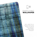Blue and Green Tye-Dyed Wood - Full Body Skin Decal for the Apple iPad Pro 12.9", 11", 10.5", 9.7", Air or Mini (All Models Available)