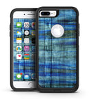 Blue Abstract WaterColor Strokes - iPhone 7 or 7 Plus Commuter Case Skin Kit