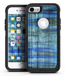 Blue Abstract WaterColor Strokes - iPhone 7 or 7 Plus Commuter Case Skin Kit