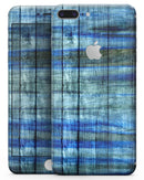 Blue and Green Tye-Dyed Wood - Skin-kit for the iPhone 8 or 8 Plus