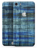 Blue and Green Tye-Dyed Wood - Skin-kit for the iPhone 8 or 8 Plus