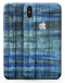 Blue and Green Tye-Dyed Wood - iPhone X Skin-Kit