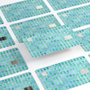 Blue and Green Watercolor Stripes - Premium Protective Decal Skin-Kit for the Apple Credit Card