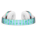 Blue and Green Watercolor Stripes Full-Body Skin Kit for the Beats by Dre Solo 3 Wireless Headphones