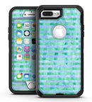 Blue and Green Watercolor Stripes - iPhone 7 Plus/8 Plus OtterBox Case & Skin Kits