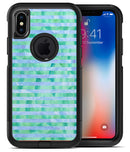 Blue and Green Watercolor Stripes - iPhone X OtterBox Case & Skin Kits